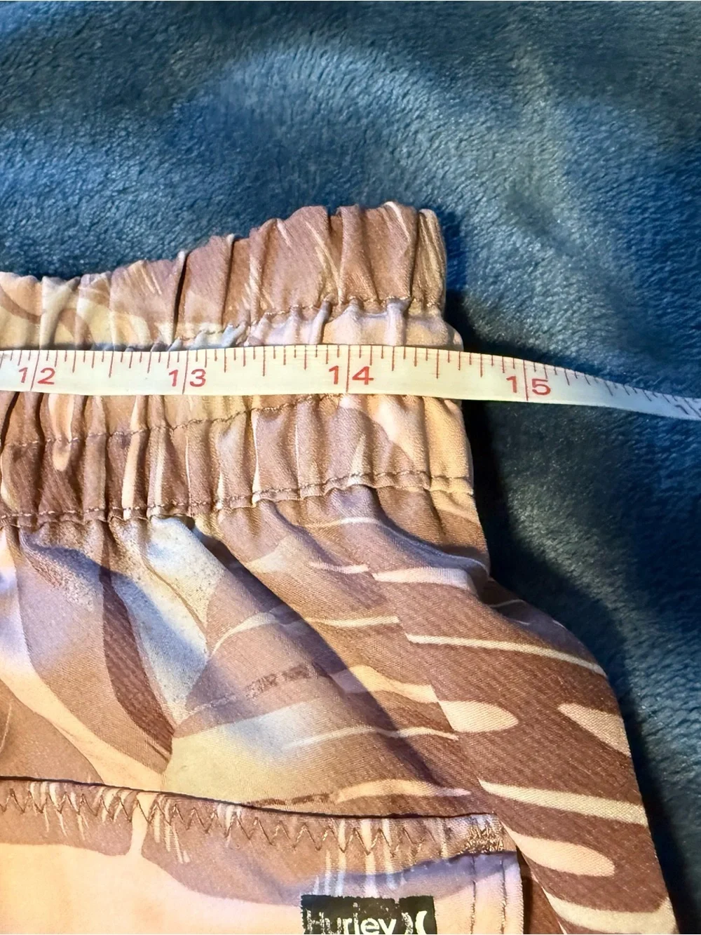 Men’s Small Hurley Pink Monstera Swim Trunks - Great Condition